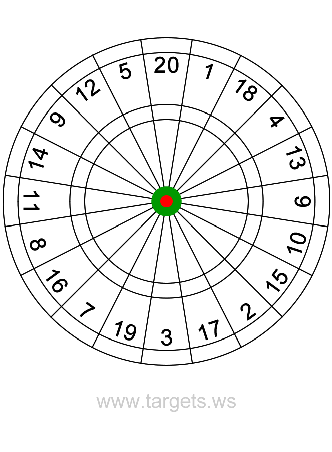 dart board coloring pages - photo #5